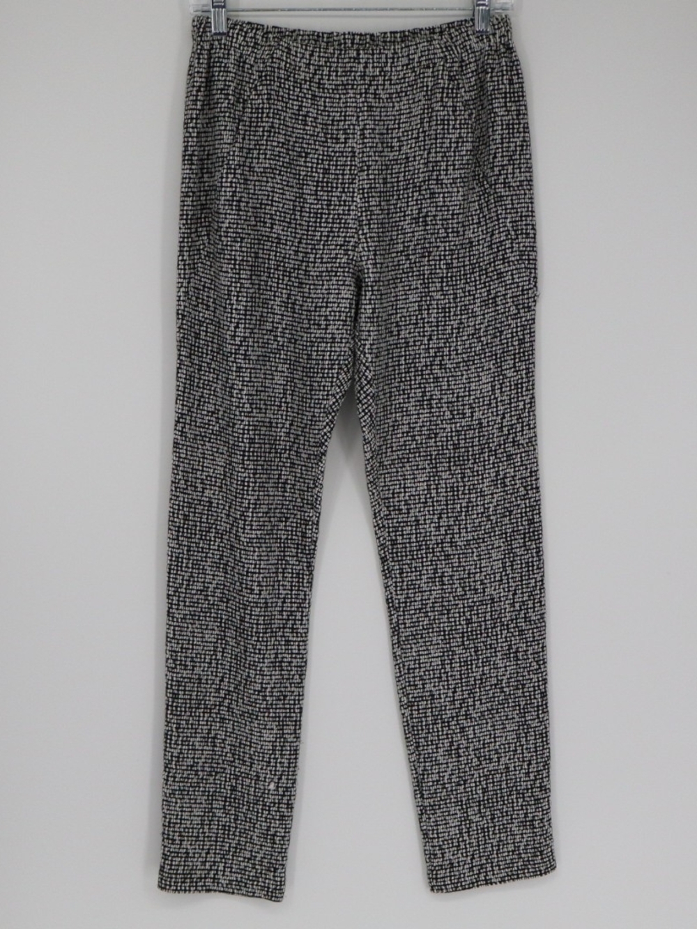 Zero Maria Cornejo Women's Black White Tweed Pull On Pant Size 0